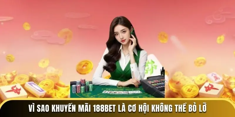 Vì sao khuyến mãi 188bet là cơ hội không thể bỏ lỡ